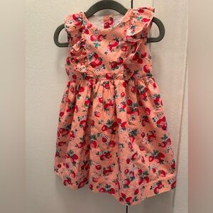 Rachel Riley Pink Floral Kids Dress